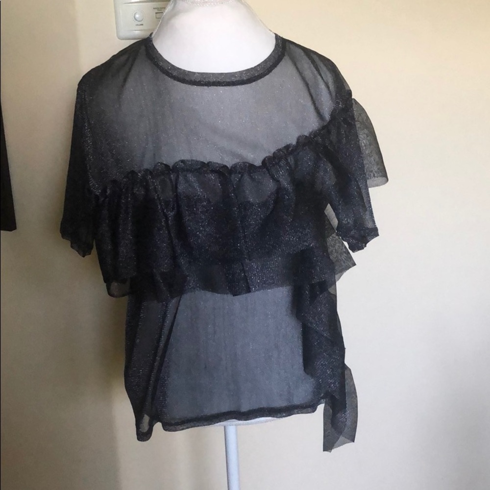 Funky Sheer Sparkly Fashion Shirt from Nordstrom